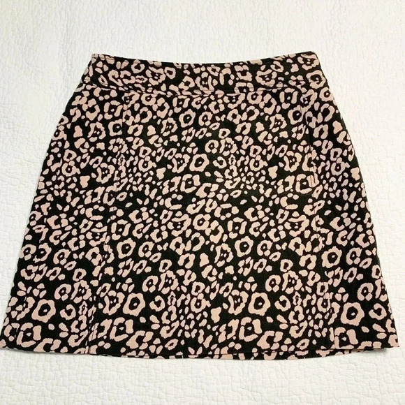 LOFT Petite Spotted Animal Print Mini Skirt - Picture 2 of 5